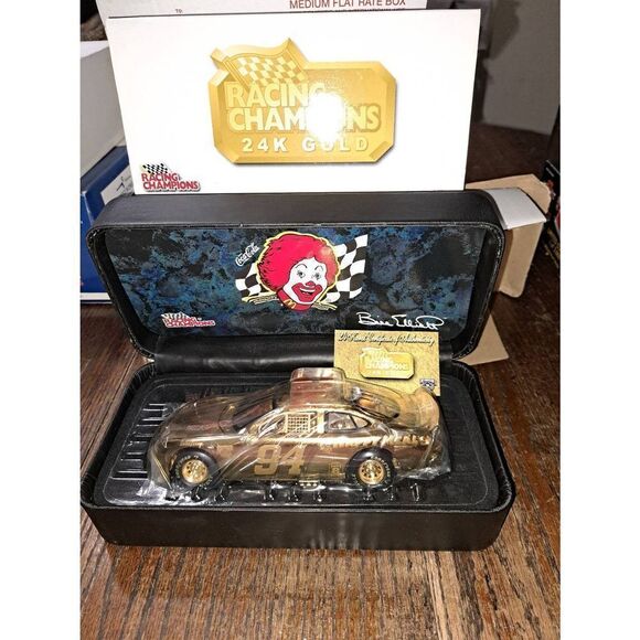 Vintage 98 Racing Champion 24KT Gold Bill Elliott McDonald  Happy Meal Nascar - Picture 1 of 9